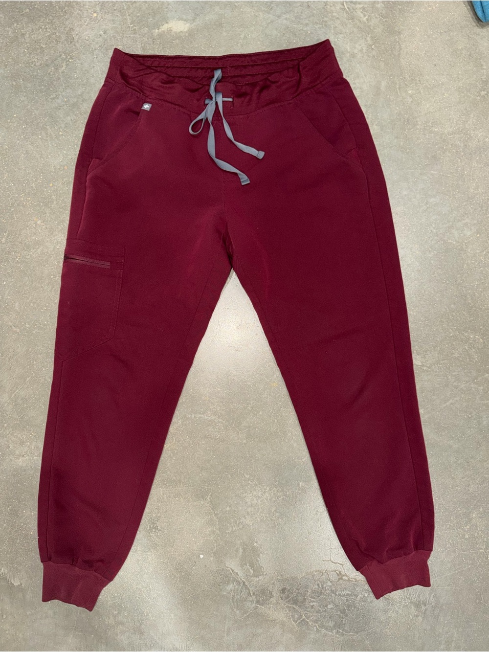 Figs Burgundy Medical Scrub Top